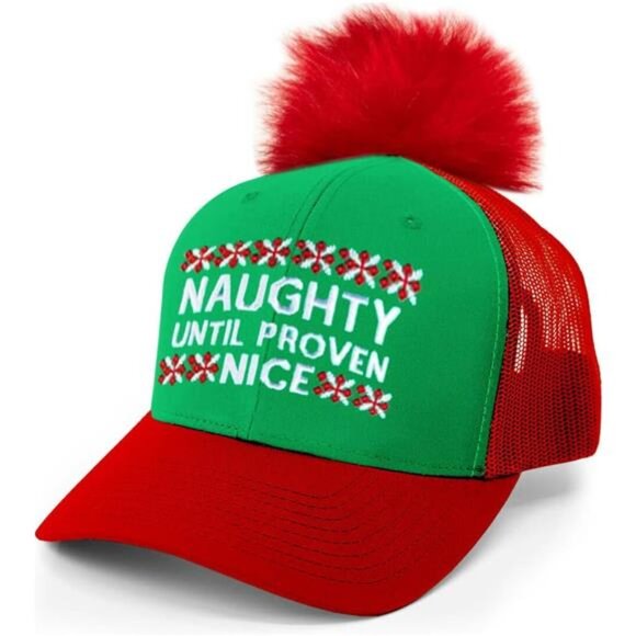 Christmas Hats for Men and Women Naughty - Picture 3 of 3